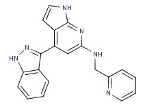 4-(1H-indazol-3-yl)-N-(pyridin-2-ylmethyl)-1H-pyrrolo[2,3-b]pyridin-6-amine