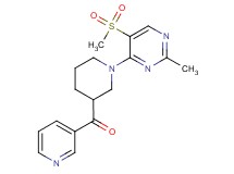 {1-[2-methyl-5-(methylsulfonyl)pyrimidin-4-yl]piperidin-3-yl}(pyridin-3-yl)methanone