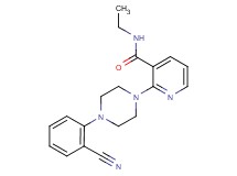 2-[4-(2-cyanophenyl)-1-piperazinyl]-N-ethylnicotinamide
