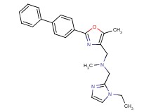 1-[2-(4-biphenylyl)-5-methyl-1,3-oxazol-4-yl]-N-[(1-ethyl-1H-imidazol-2-yl)methyl]-N-methylmethanamine