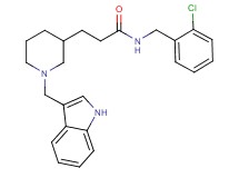 N-(2-chlorobenzyl)-3-[1-(1H-indol-3-ylmethyl)-3-piperidinyl]propanamide