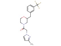 4-[(3-methyl-1H-pyrazol-1-yl)acetyl]-2-[3-(trifluoromethyl)benzyl]morpholine