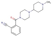 2-{[4-(1-methylpiperidin-4-yl)piperazin-1-yl]carbonyl}benzonitrile