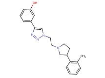 3-(1-{2-[3-(2-methylphenyl)pyrrolidin-1-yl]ethyl}-1H-1,2,3-triazol-4-yl)phenol