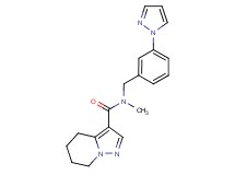 N-methyl-N-[3-(1H-pyrazol-1-yl)benzyl]-4,5,6,7-tetrahydropyrazolo[1,5-a]pyridine-3-carboxamide