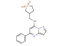N-[(1,1-dioxidotetrahydro-3-thienyl)methyl]-5-phenylpyrazolo[1,5-a]pyrimidin-7-amine