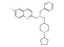 1-(1-cyclopentyl-4-piperidinyl)-N-[(6-fluoro-2-quinolinyl)methyl]-N-(3-pyridinylmethyl)methanamine