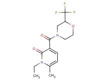 1-ethyl-6-methyl-3-{[2-(trifluoromethyl)morpholin-4-yl]carbonyl}pyridin-2(1H)-one