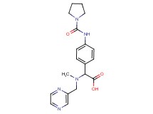 [methyl(pyrazin-2-ylmethyl)amino]{4-[(pyrrolidin-1-ylcarbonyl)amino]phenyl}acetic acid