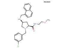 (4S)-1-(3-chlorobenzyl)-N-(2-methoxyethyl)-4-[(1-naphthylmethyl)amino]-L-prolinamide
