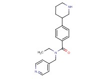 N-ethyl-4-piperidin-3-yl-N-(pyridin-4-ylmethyl)benzamide