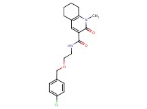 N-{2-[(4-chlorobenzyl)oxy]ethyl}-1-methyl-2-oxo-1,2,5,6,7,8-hexahydroquinoline-3-carboxamide