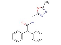 N-[(5-methyl-1,3,4-oxadiazol-2-yl)methyl]-2,2-diphenylacetamide