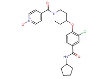 3-chloro-N-cyclopentyl-4-{[1-(1-oxidoisonicotinoyl)-4-piperidinyl]oxy}benzamide