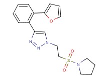 4-[2-(2-furyl)phenyl]-1-[2-(pyrrolidin-1-ylsulfonyl)ethyl]-1H-1,2,3-triazole