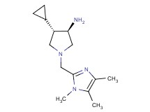 rel-(3R,4S)-4-cyclopropyl-1-[(1,4,5-trimethyl-1H-imidazol-2-yl)methyl]-3-pyrrolidinamine dihydrochloride