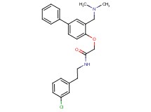N-[2-(3-chlorophenyl)ethyl]-2-({3-[(dimethylamino)methyl]-4-biphenylyl}oxy)acetamide