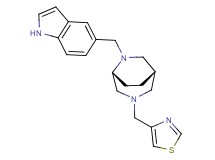 (1S*,5R*)-6-(1H-indol-5-ylmethyl)-3-(1,3-thiazol-4-ylmethyl)-3,6-diazabicyclo[3.2.2]nonane