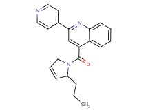 4-[(2-propyl-2,5-dihydro-1H-pyrrol-1-yl)carbonyl]-2-(4-pyridinyl)quinoline