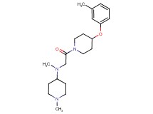 N,1-dimethyl-N-{2-[4-(3-methylphenoxy)-1-piperidinyl]-2-oxoethyl}-4-piperidinamine