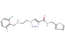 1-{2-[(2-chloro-6-fluorobenzyl)amino]ethyl}-N-(2-thienylmethyl)-1H-1,2,3-triazole-4-carboxamide