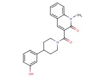 3-{[4-(3-hydroxyphenyl)piperidin-1-yl]carbonyl}-1-methylquinolin-2(1H)-one