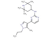 4-(5-methyl-1-propyl-1H-pyrazol-4-yl)-N-(2,2,6,6-tetramethylpiperidin-4-yl)pyrimidin-2-amine
