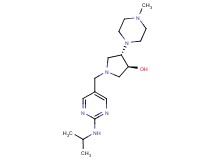 (3S*,4S*)-1-{[2-(isopropylamino)pyrimidin-5-yl]methyl}-4-(4-methylpiperazin-1-yl)pyrrolidin-3-ol