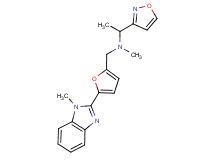 (1-isoxazol-3-ylethyl)methyl{[5-(1-methyl-1H-benzimidazol-2-yl)-2-furyl]methyl}amine
