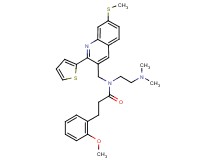 N-[2-(dimethylamino)ethyl]-3-(2-methoxyphenyl)-N-{[7-(methylthio)-2-(2-thienyl)-3-quinolinyl]methyl}propanamide