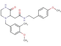2-[1-(4-methoxy-3-methylbenzyl)-3-oxo-2-piperazinyl]-N-[2-(4-methoxyphenyl)ethyl]acetamide