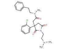2-{3-(2-chlorophenyl)-1-[2-(dimethylamino)ethyl]-2,5-dioxo-3-pyrrolidinyl}-N-methyl-N-(2-phenylethyl)acetamide
