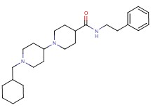 1'-(cyclohexylmethyl)-N-(2-phenylethyl)-1,4'-bipiperidine-4-carboxamide