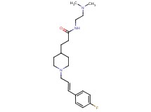 N-[2-(dimethylamino)ethyl]-3-{1-[(2E)-3-(4-fluorophenyl)-2-propen-1-yl]-4-piperidinyl}propanamide