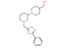 {1'-[(3-phenyl-1,2,4-oxadiazol-5-yl)methyl]-1,3'-bipiperidin-4-yl}methanol