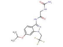 N~2~-(aminocarbonyl)-N~1~-[6-isopropoxy-1-(2,2,2-trifluoroethyl)-1H-indazol-3-yl]glycinamide