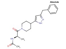 N-{(1R)-2-[4-(3-benzyl-1H-pyrazol-5-yl)piperidin-1-yl]-1-methyl-2-oxoethyl}acetamide
