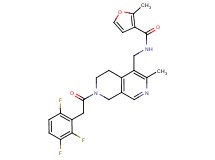 2-methyl-N-({3-methyl-7-[(2,3,6-trifluorophenyl)acetyl]-5,6,7,8-tetrahydro-2,7-naphthyridin-4-yl}methyl)-3-furamide