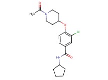 4-[(1-acetyl-4-piperidinyl)oxy]-3-chloro-N-cyclopentylbenzamide