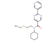 N-cyclohexyl-N-[2-(ethylthio)ethyl]-2-pyridin-3-ylpyrimidine-5-carboxamide