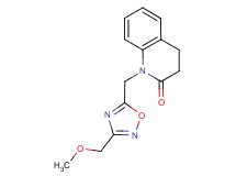 1-{[3-(methoxymethyl)-1,2,4-oxadiazol-5-yl]methyl}-3,4-dihydroquinolin-2(1H)-one