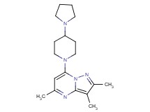 2,3,5-trimethyl-7-[4-(1-pyrrolidinyl)-1-piperidinyl]pyrazolo[1,5-a]pyrimidine