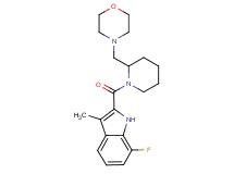 7-fluoro-3-methyl-2-{[2-(4-morpholinylmethyl)-1-piperidinyl]carbonyl}-1H-indole
