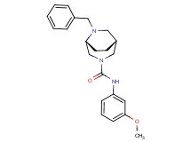 (1R*,5R*)-6-benzyl-N-(3-methoxyphenyl)-3,6-diazabicyclo[3.2.2]nonane-3-carboxamide