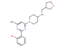 2-(4-methyl-6-{4-[(tetrahydrofuran-3-ylmethyl)amino]piperidin-1-yl}pyrimidin-2-yl)phenol