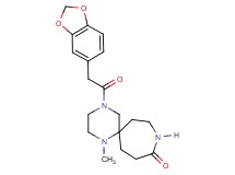 4-(1,3-benzodioxol-5-ylacetyl)-1-methyl-1,4,9-triazaspiro[5.6]dodecan-10-one