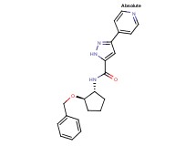 N-[(1R,2R)-2-(benzyloxy)cyclopentyl]-3-pyridin-4-yl-1H-pyrazole-5-carboxamide
