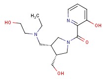 2-{[(3R*,4R*)-3-{[ethyl(2-hydroxyethyl)amino]methyl}-4-(hydroxymethyl)pyrrolidin-1-yl]carbonyl}pyridin-3-ol