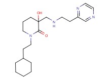 1-(2-cyclohexylethyl)-3-hydroxy-3-{[(2-pyrazin-2-ylethyl)amino]methyl}piperidin-2-one