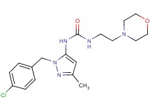 N-[1-(4-chlorobenzyl)-3-methyl-1H-pyrazol-5-yl]-N'-(2-morpholin-4-ylethyl)urea